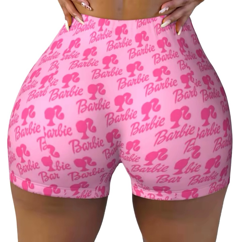 Barbie Athletic Shorts Gym Activewear Yoga Workout Volleyball Shorts
